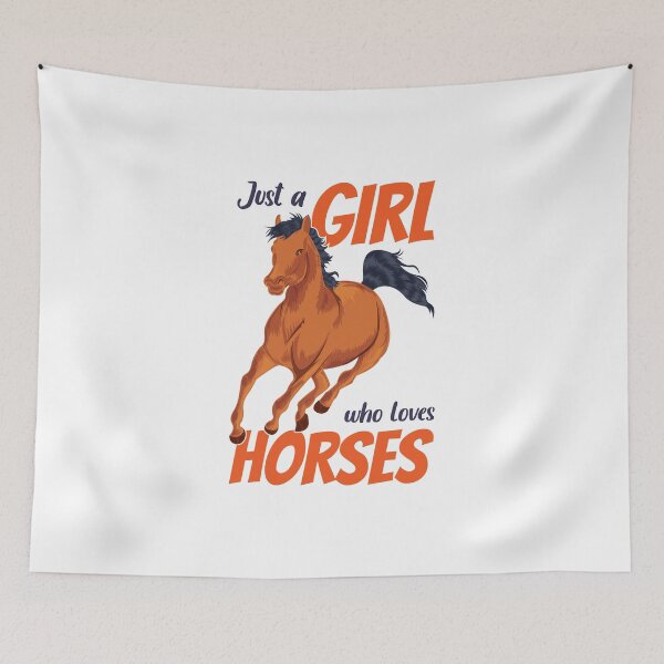Item preview, Just a girl who loves Horses designed and sold by ohsomenerd.