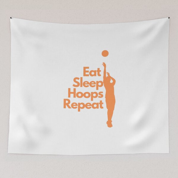 Item preview,  Eat Sleep Hoops Repeat designed and sold by Simo0455.