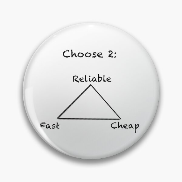 Item preview, Project Management Triangle w/ black font - Funny Occupation Gift Ideas designed and sold by vystudio.