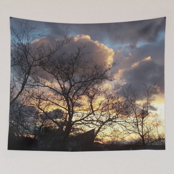 Item preview, Nova Scotia Sunset,  trees and Clouds, from my back window. designed and sold by DianeBP.
