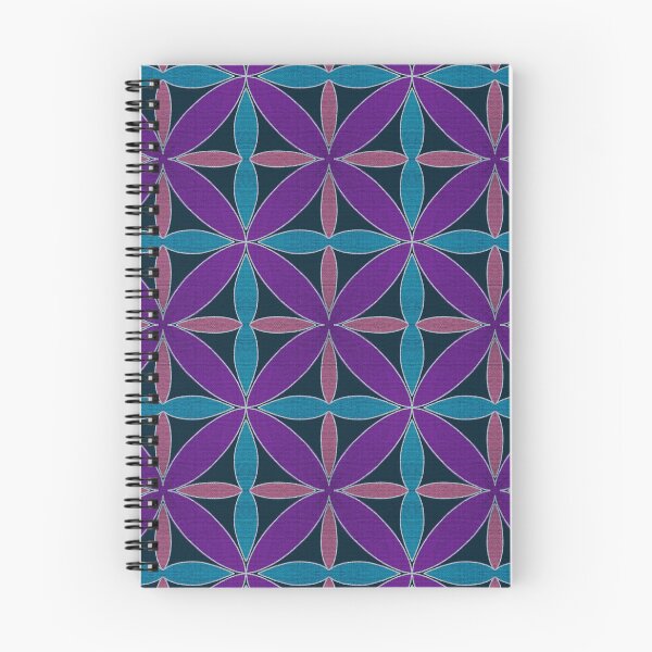 Item preview, Fuchsia Aqua Pink Geometric textured designed and sold by Jane Izzy Designs.