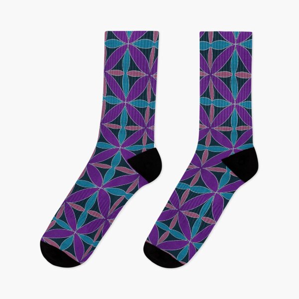 Item preview, Fuchsia Aqua Pink Geometric textured designed and sold by Jane Izzy Designs.