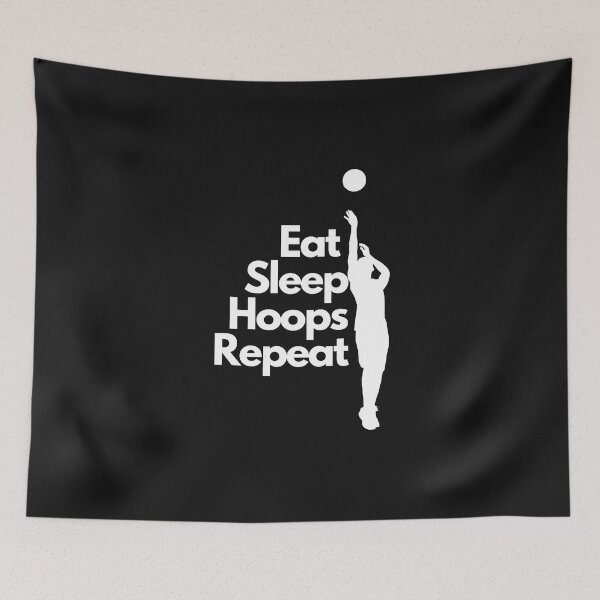 Item preview, Eat Sleep Hoops Repeat designed and sold by Simo0455.