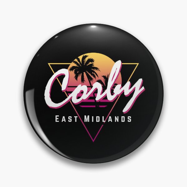 Item preview, Funny 80s Retro Sunset 'Corby' East Midlands designed and sold by dinosareforever.