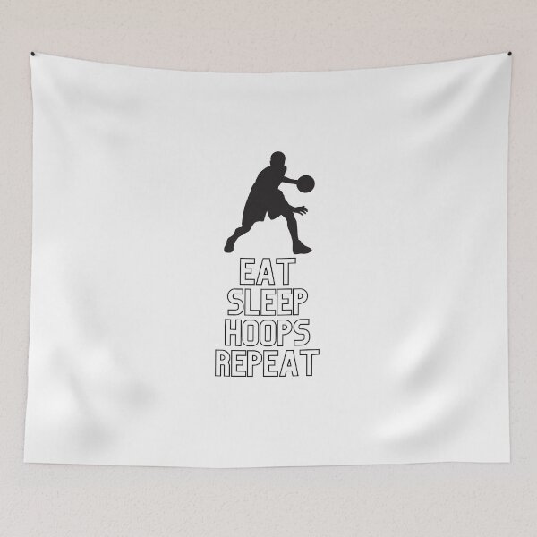 Item preview, Eat Sleep Hoops Repeat designed and sold by Simo0455.