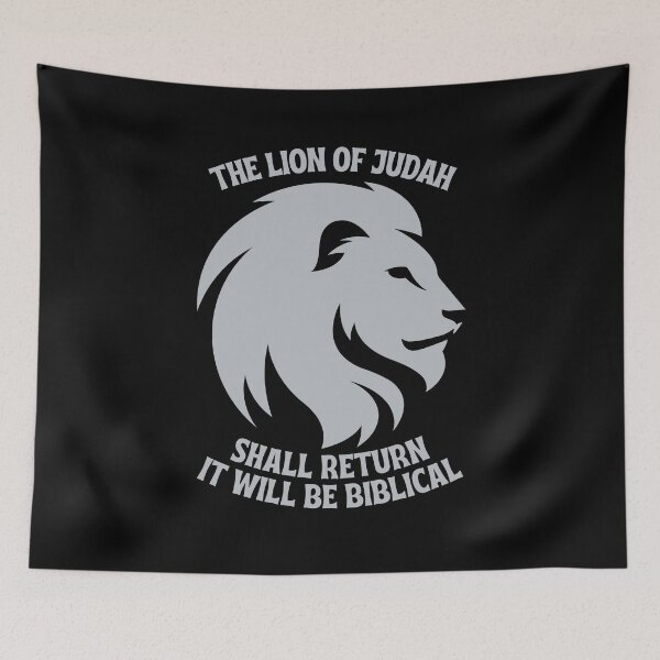 Item preview, The Lion Of Judah Shall Return, It Will Be Biblical (Grey) designed and sold by EverLife.