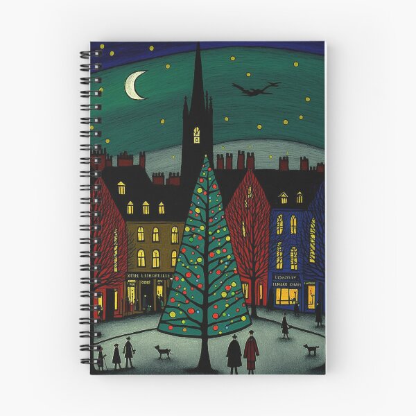 Item preview, CHRISTMAS SCENE PAINTING Midjourney AI art designed and sold by davidjulie.