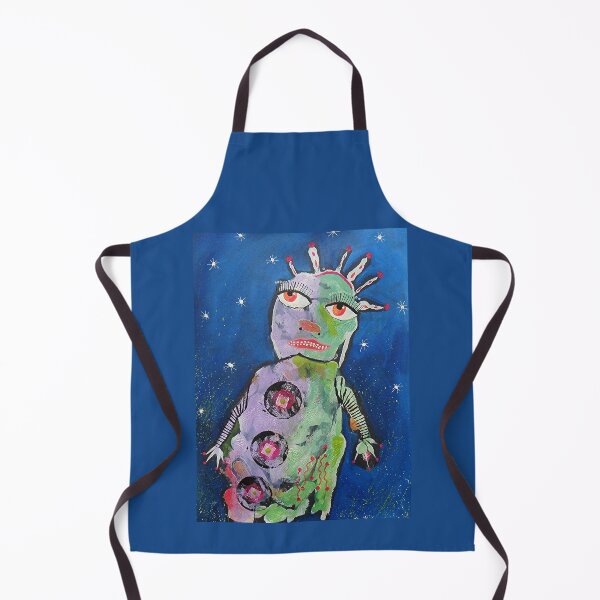 Artikelvorschau, Harry Among The Stars Outsider Art Brut Figurative Malerei entworfen und verkauft von BeaOutsiderArt.