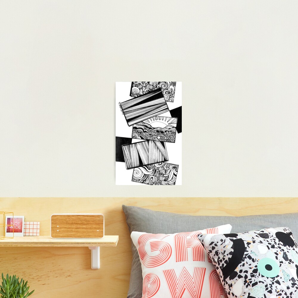 Daydreaming, Inkdrawing Photographic Print