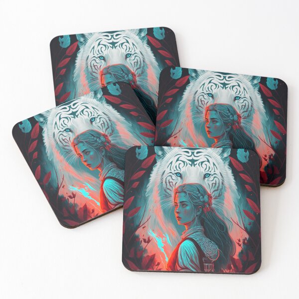 Item preview, White tiger totem designed and sold by Harlechryzz.