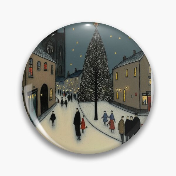 Item preview, CHRISTMAS SCENE PAINTING Midjourney AI art designed and sold by davidjulie.