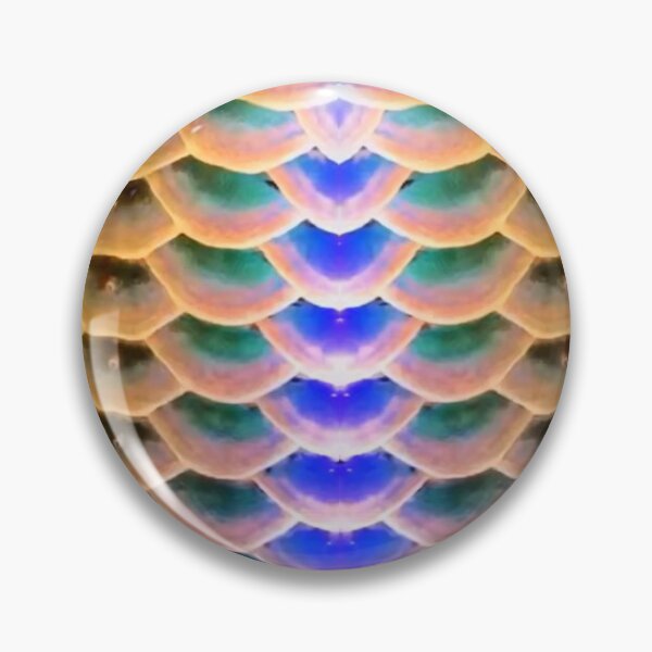 Item preview, Arowana Scale Pattern Blue Green and Gold designed and sold by Artistability.