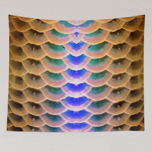 Item preview, Arowana Scale Pattern Blue Green and Gold designed and sold by Artistability.