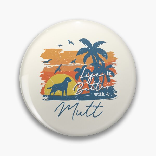 Item preview, Life is Better With Mutt Beach Sunset Retro Vintage designed and sold by rafaeltto.