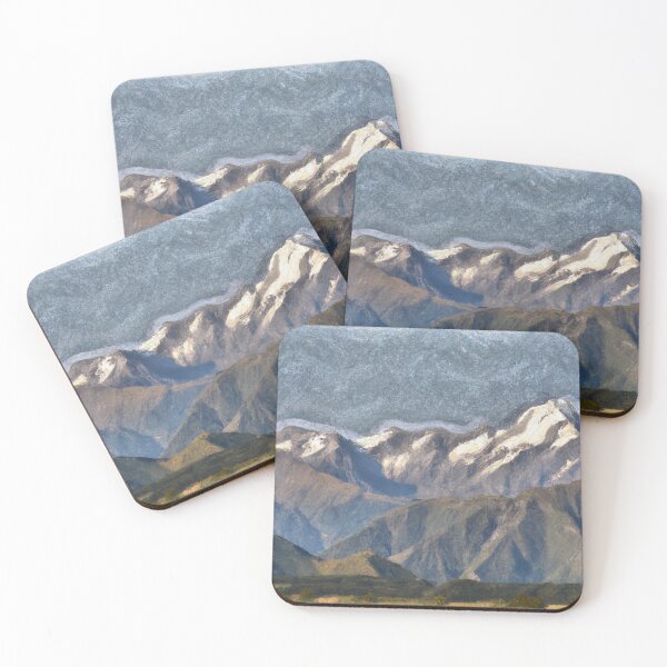 Item preview, "Canterbury Foothills" 2022 New Zealand print designed and sold by LocalArtGuy.