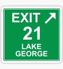 Exit 21 Lake George Sticker
