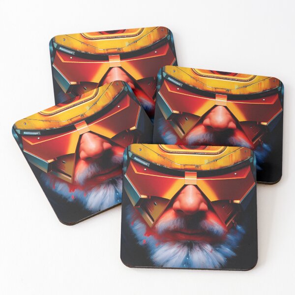 Item preview, realistic close up portrait of cyber punk cyborg style deegital art wallpaper fantasy futuristic modern art vibrant color designed and sold by Design Repo.