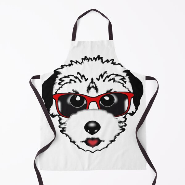 Item preview, dog with red glasses designed and sold by Leoclothesnow.
