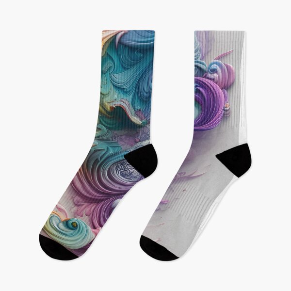 Item preview, Wavy Rainbow Pastels AI Art designed and sold by stine1.