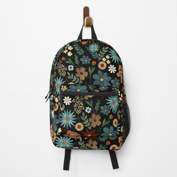 Item preview, Pretty Colorful Ditsy Floral Black Design designed and sold by NdesignTrend.