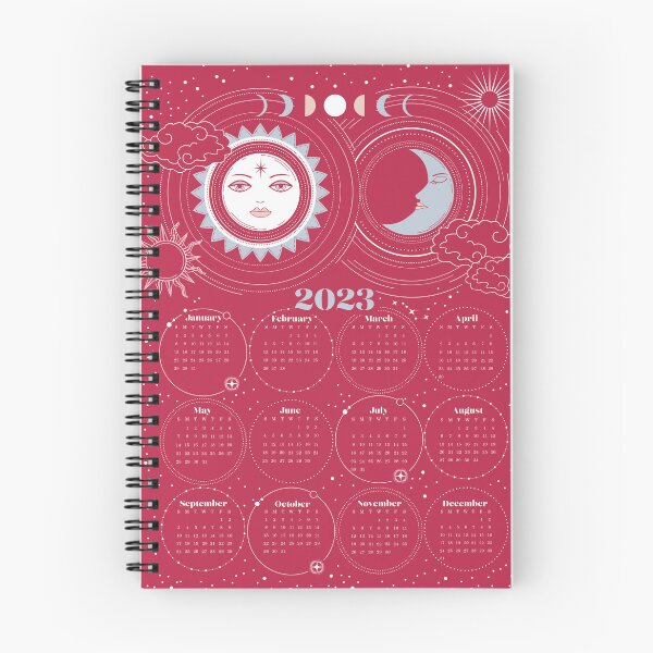 Item preview, Moon and Sun 2023 Calendar designed and sold by cafelab.