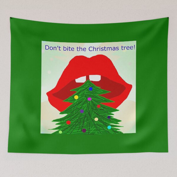 Item preview, Don't bite the Christmas tree, #giftoriginal designed and sold by Tiia Vissak.