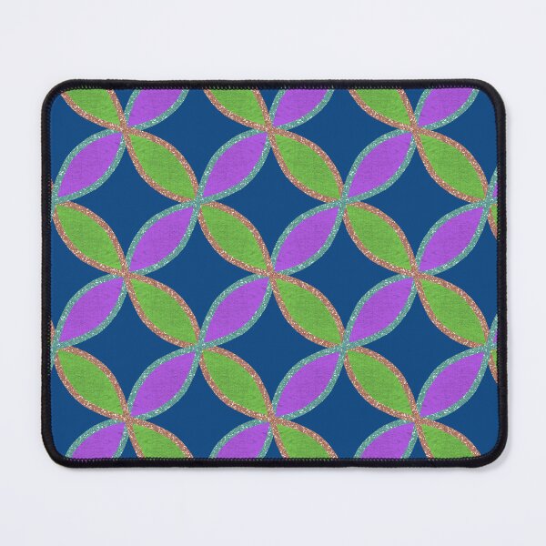 Item preview, Retro Geometric Glitter Circle Pattern designed and sold by Jane Izzy Designs.