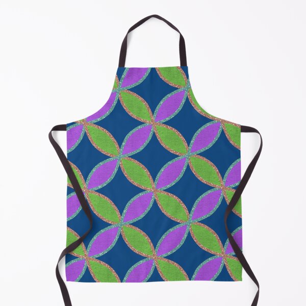 Item preview, Retro Geometric Glitter Circle Pattern designed and sold by Jane Izzy Designs.