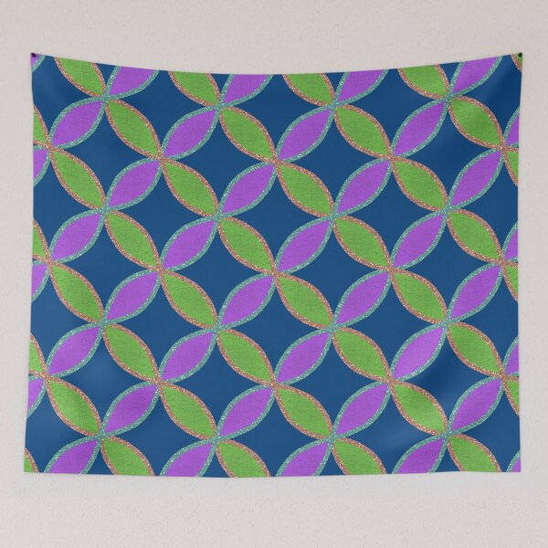 Item preview, Retro Geometric Glitter Circle Pattern designed and sold by Jane Izzy Designs.