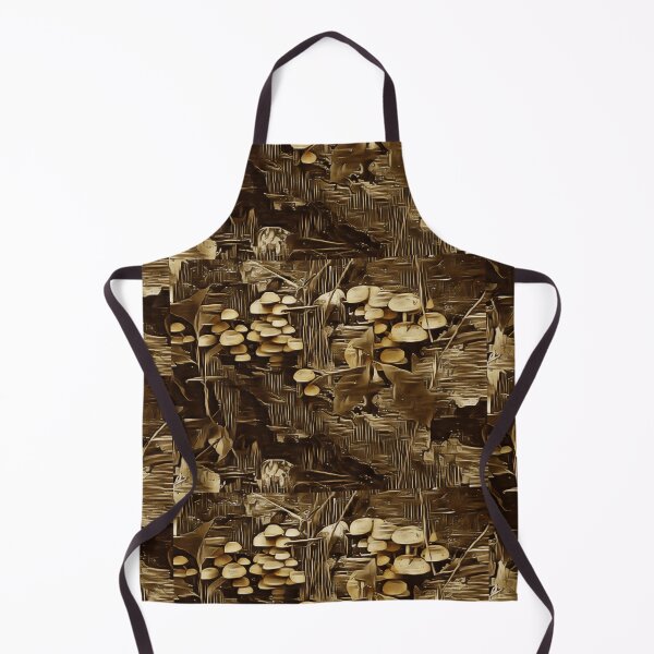 Item preview, Mushrooms on Fallen Tree in Golden Brown designed and sold by RivehArt.