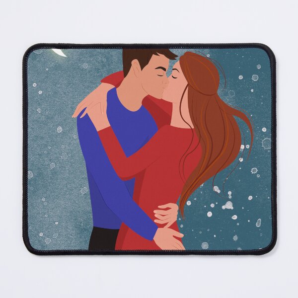 Item preview, The lover kisses the mistress in the moonlight and starlight. designed and sold by Doaa369.