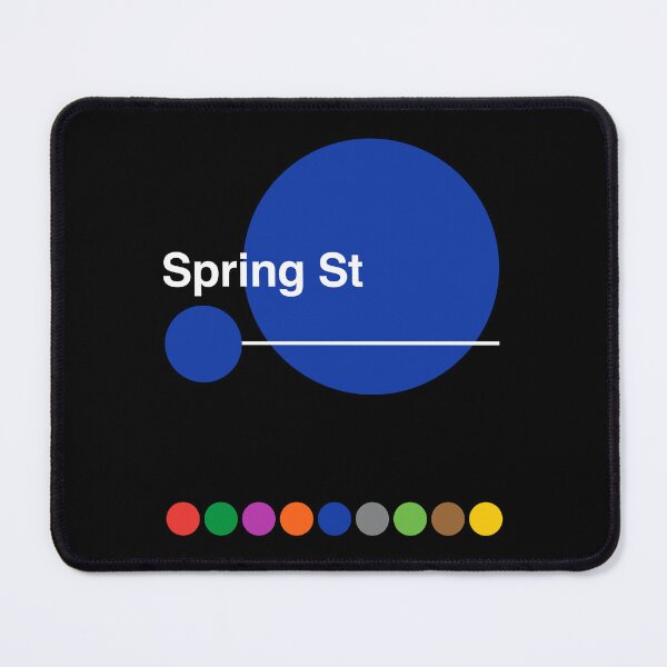 Item preview, Spring Street, Hudson Square, SoHo, Lower Manhattan, New York Subway designed and sold by ClickForMore.