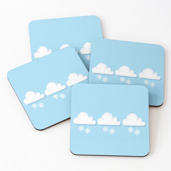 Item preview, Single Retro Snowy Cloud Pixel Weather Icon designed and sold by 8BitTrip.