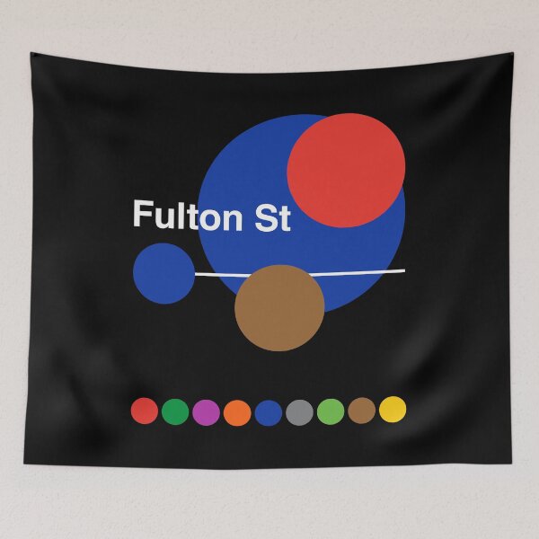 Item preview, Fulton Street, FiDi - Financial District, Lower Manhattan, New York Subway designed and sold by ClickForMore.
