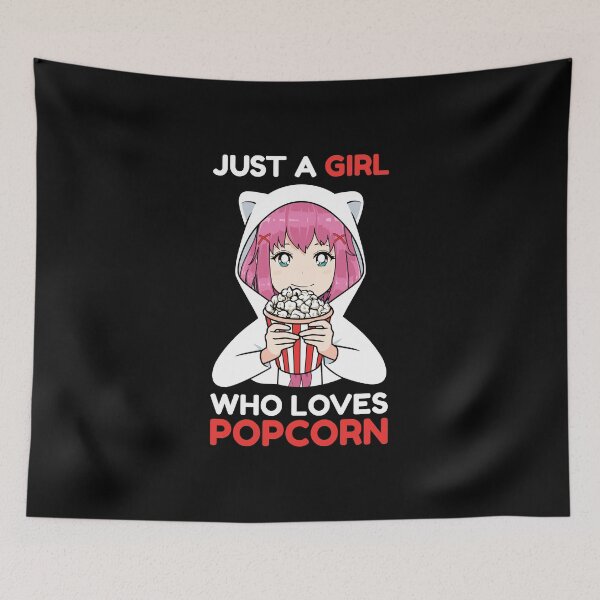 Item preview, Popcorn, Just a girl who loves popcorn designed and sold by sweary12.