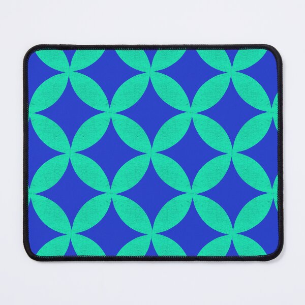 Item preview, Retro Green Blue Geometric Pattern designed and sold by Jane Izzy Designs.