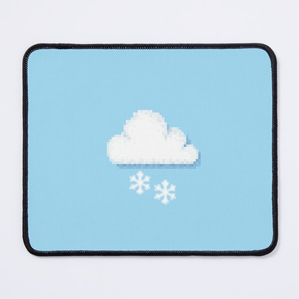 Item preview, Retro Snowy Cloud Pixel Weather Icon designed and sold by 8BitTrip.