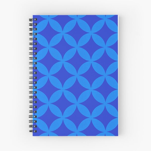 Item preview, Retro Blue Monochrome Geometric Pattern designed and sold by Jane Izzy Designs.