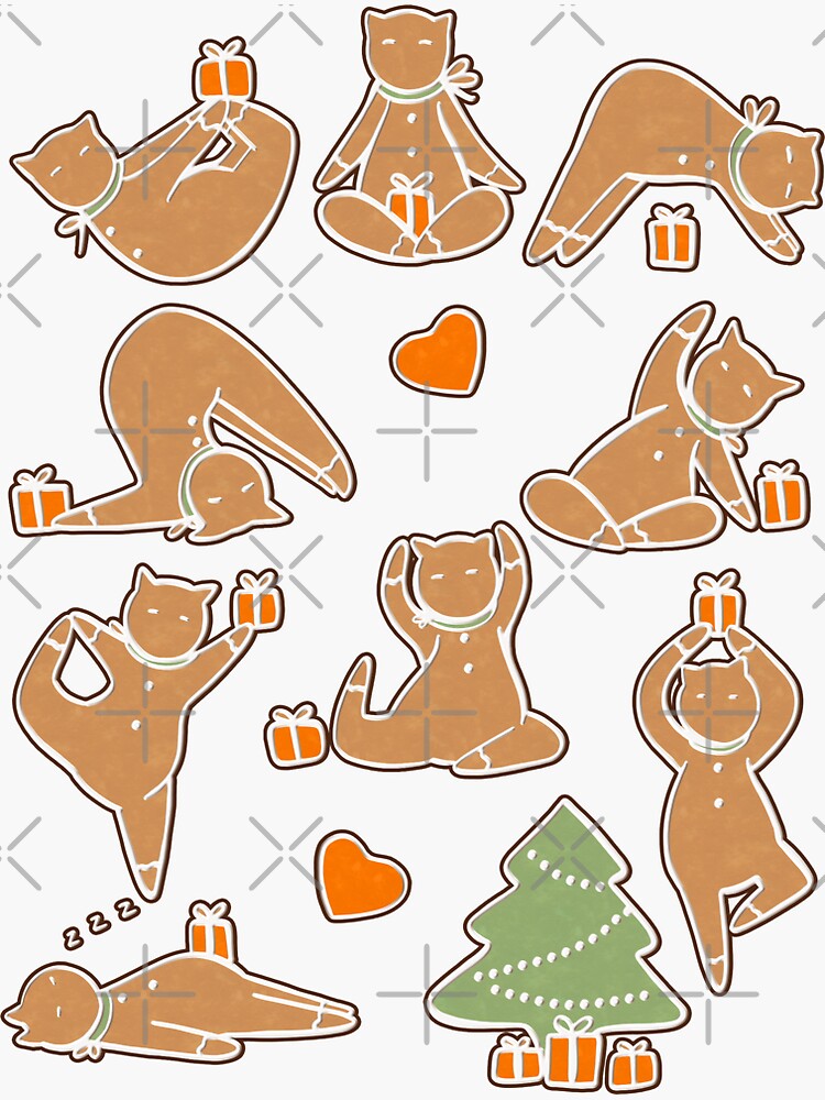Christmas cookie yoga by Elenanaylor