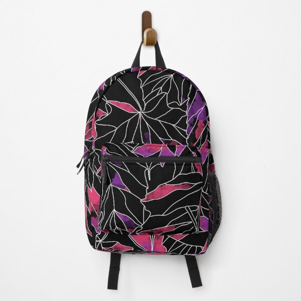 Item preview, Pink and Black Colored Leaf Patterns designed and sold by bloodberi.