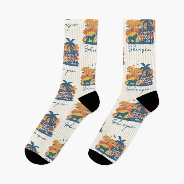 Item preview, Life is Better With Old English Sheepdog Sheepie Beach Sunset Retro Vintage designed and sold by rafaeltto.
