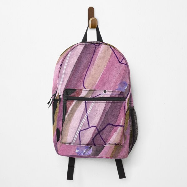 Item preview, Beautiful nature landscape, pink purple watercolor abstract designed and sold by anaozzart.