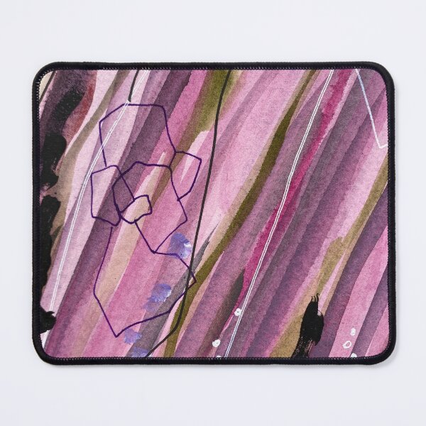 Item preview, Beautiful nature landscape, pink purple watercolor abstract designed and sold by anaozzart.