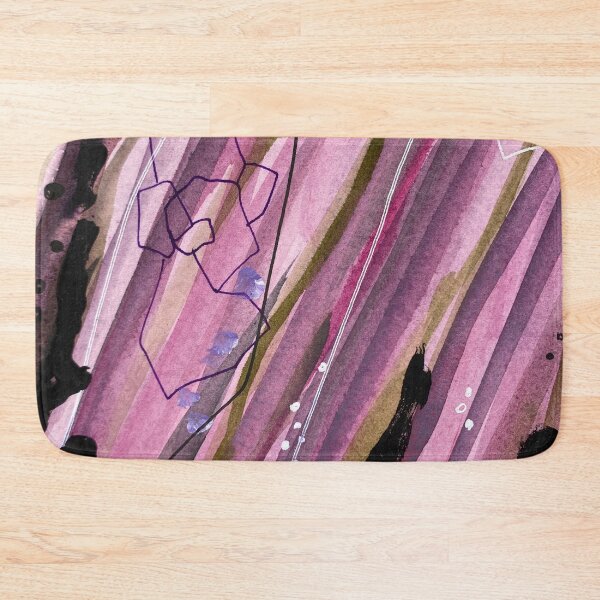 Item preview, Beautiful nature landscape, pink purple watercolor abstract designed and sold by anaozzart.