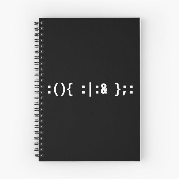 Item preview, Bash Fork Bomb - White Text Design for Command Line Hackers designed and sold by geeksta.