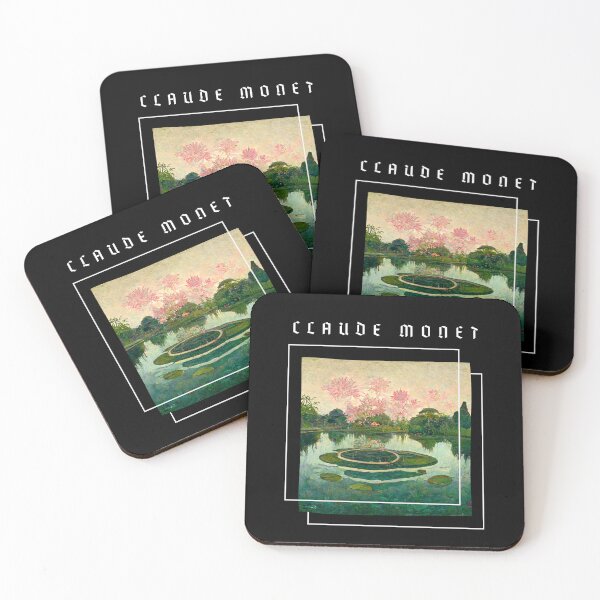 Item preview, Water Lillies Monet -Claude Monet Art Remake Design designed and sold by CandyDroidMerch.