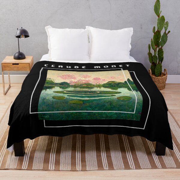 Item preview, Water Lillies Monet -Claude Monet Art Remake Design designed and sold by CandyDroidMerch.