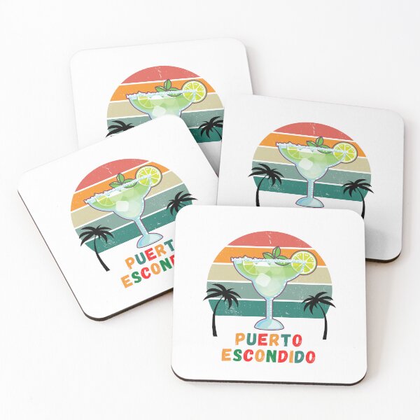 Item preview, "Viva Puerto Escondido!" Margaritas on the Beach at Sunset designed and sold by Lost-World-Shop.