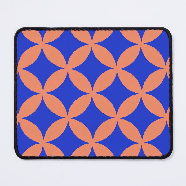 Item preview, Retro Blue Orange Geometric Pattern designed and sold by Jane Izzy Designs.