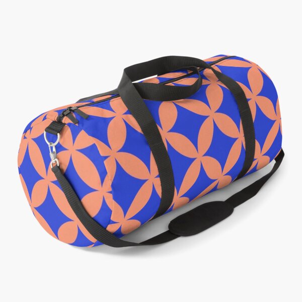 Item preview, Retro Blue Orange Geometric Pattern designed and sold by Jane Izzy Designs.